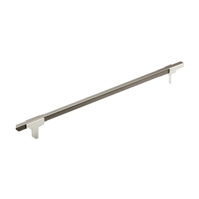 Amerock Urbanite Series 10-1/16 in (256 mm) Center to Center Polished Chrome/Black Chrome Pull, -BP77825626BCR