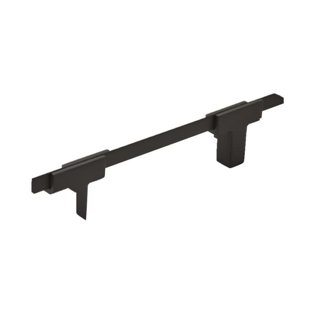 Amerock Urbanite Series 3-3/4 in (96 mm) Center to Center Matte Black/Matte Black Pull, -BP77896MBMB