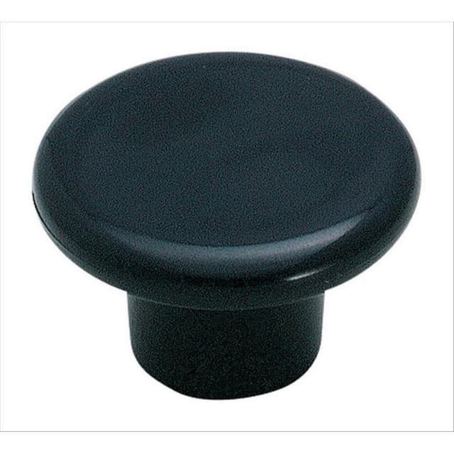 Amerock Everyday Heritage Series Black 1-1/4 in (32 mm) Diameter Knob, - BP802PBK