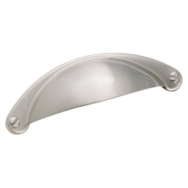Amerock Cup Pulls Series 2-1/2 in (64 mm) Center to Center Satin Nickel Cup Pull, -BP9365G10