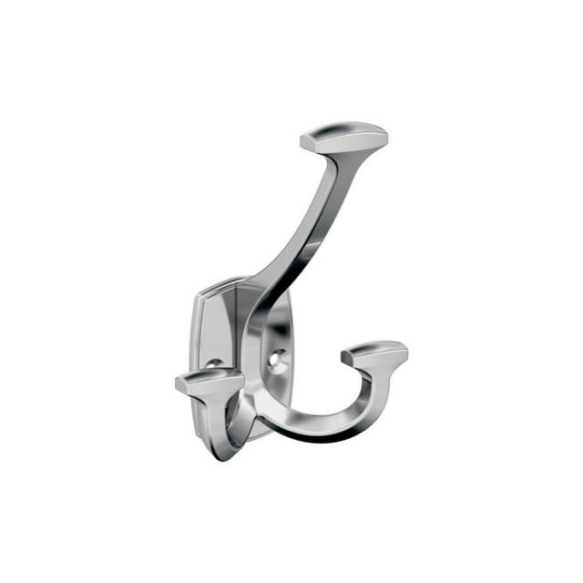 4-9/16" x 4-9/16" Vicinity Triple Prong Decorative Wall Hook, Polished Chrome