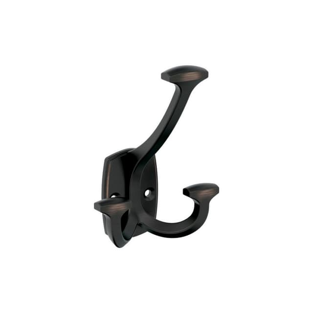4-9/16" x 4-9/16" Vicinity Triple Prong Decorative Wall Hook, Oil-Rubbed Bronze