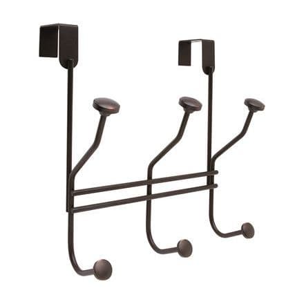 Transitional Series, Over-The Door 6-Prong Hooks Oil Rubbed Bronze Finish