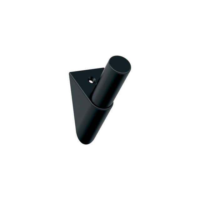 3-11/16" x 3-11/16" Acclivity Single Prong Decorative Wall Hook, Matte Black