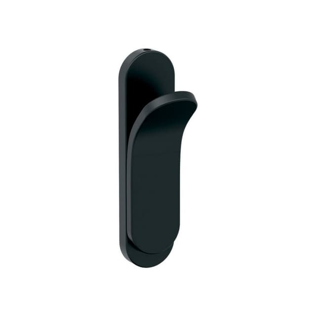 5-1/8" x 5-1/8" Unison Single Prong Decorative Wall Hook, Matte Black
