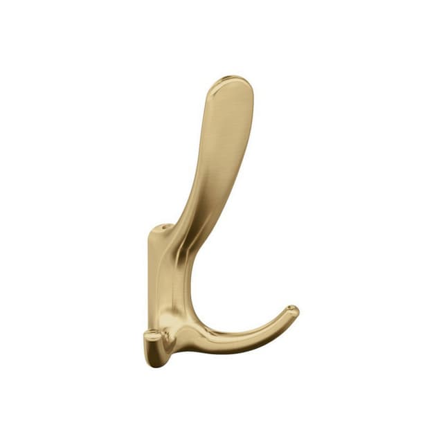 4-15/16" x 4-15/16" Finesse Triple Prong Decorative Wall Hook, Champagne Bronze