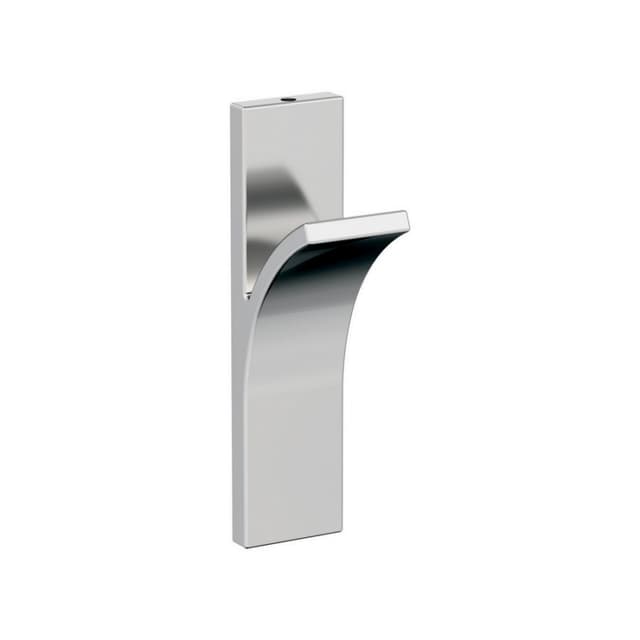 5-1/8" x 5-1/8" Apex Single Prong Decorative Wall Hook, Polished Chrome