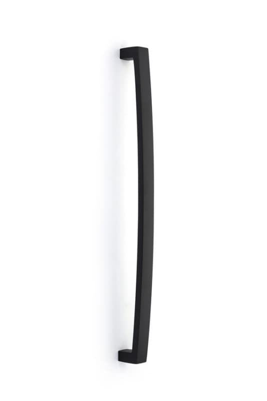Emtek Mid Century Modern Bauhaus Appliance Pull, 18"CC, Flat Black - 86346US19
