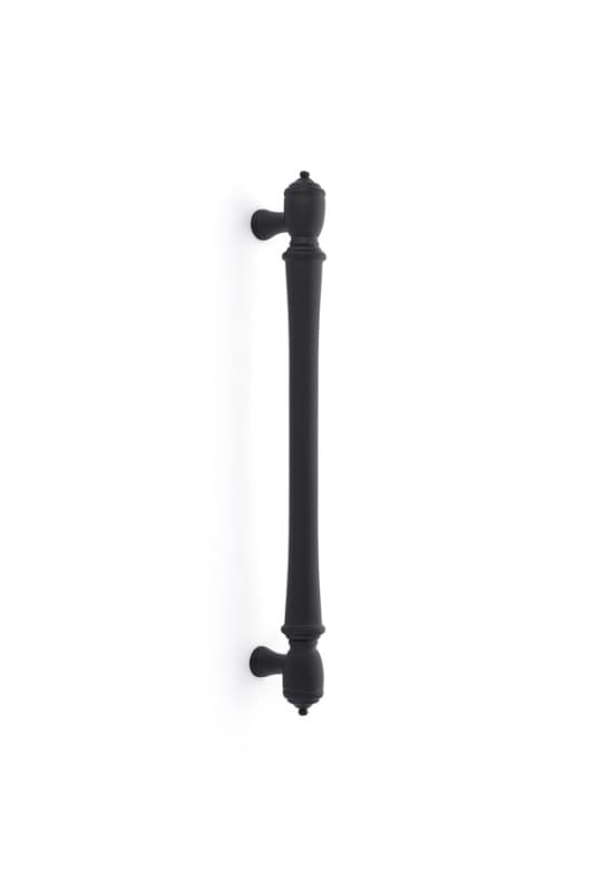 Emtek Spindle Cabinet Appliance Pull, 12"CC, Flat Black - 86343US19