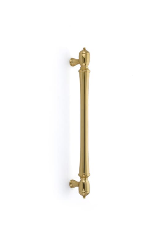Emtek Spindle Cabinet Appliance Pull, 12"CC, Polished Brass - 86343US3