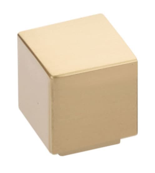 Emtek Modern Rectangular Allerton Knob, 1-1/8" Diameter, Satin Brass - 86701US4