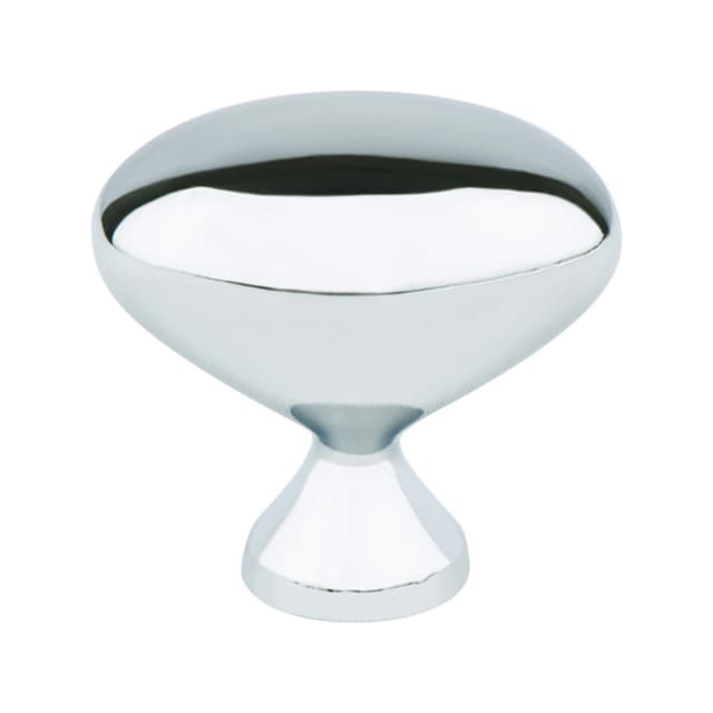 Berenson Transitional Advantage Three Series Polished Chrome 1-5/16" (33 mm) L x 7/8" (22 mm) W Knob, - 0919-126-P