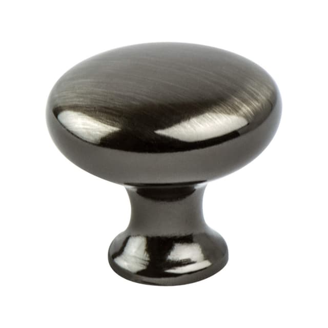 Berenson Advantage Plus Two Series Brushed Black Nickel 1-1/8" (28.5 mm) Diameter Knob, - 0923-1BBN-P