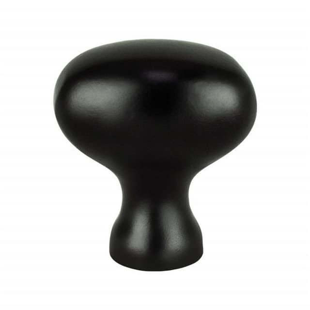 Berenson Traditional Advantage Three Series Matte Black 1-1/8" (29 mm) L x 3/4" (19 mm) W Knob, - 0930-1055-P