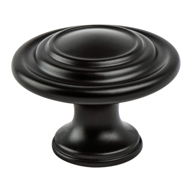 Berenson Traditional Advantage Four Series Black 1-5/16" (33 mm) Diameter Knob, - 0935-155-P