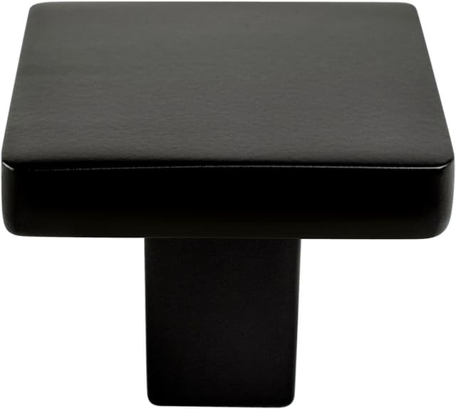 Berenson Transitions II Series Matte Black 1-1/8" (29 mm) L x 1-1/8" (29 mm) W Knob, - 0951-1055-P