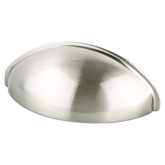 Berenson Transitional Advantage Three Series 2-1/2" (64 mm) Center to Center Brushed Nickel Cup Pull, - 0963-1BPN-P