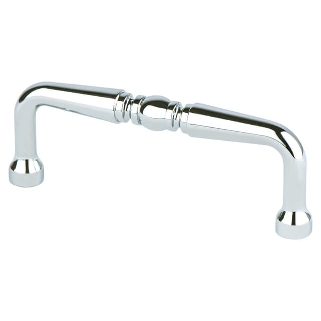 Berenson Advantage Plus Two Series 3" (76 mm) Center to Center Polished Chrome Pull, - 0971-126-P