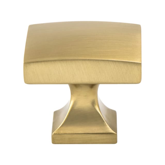 Berenson Epoch Edge Series Modern Brushed Gold 1-3/8" (35 mm) L x 1-1/8" (29 mm) W Knob, - 1204-1MDB-P
