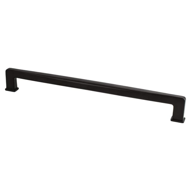 Berenson Subtle Surge Series Matte Black 12" (305 mm) Center to Center Appliance Pull, -1269-1055-P