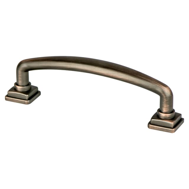 Berenson Tailored Traditional Series 3-3/4" (95 mm) Center to Center Verona Bronze Pull, - 1279-10VB-P