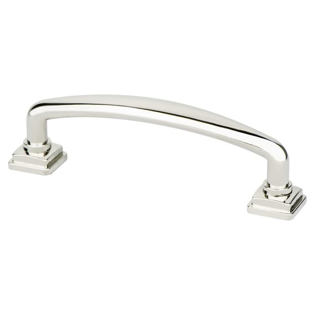 Berenson Tailored Traditional Series 3-3/4" (95 mm) Center to Center Polished Nickel Pull, - 1280-1014-P