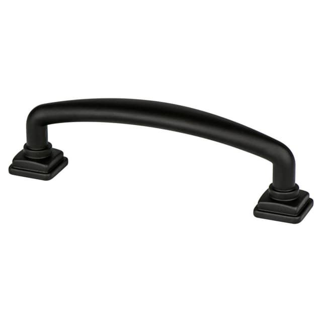 Berenson Tailored Traditional Series 3-3/4" (95 mm) Center to Center Matte Black Pull, - 1281-1055-P