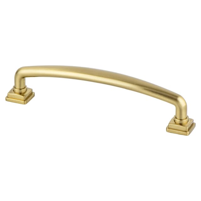 Berenson Tailored Traditional Series 5-1/16" (128 mm) Center to Center Modern Brushed Gold Pull, - 1288-1MDB-P