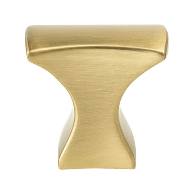 Berenson Aspire Series Modern Brushed Gold 1-1/4" (32 mm) L x 11/16" (17 mm) W Knob, - 2135-1MDB-P