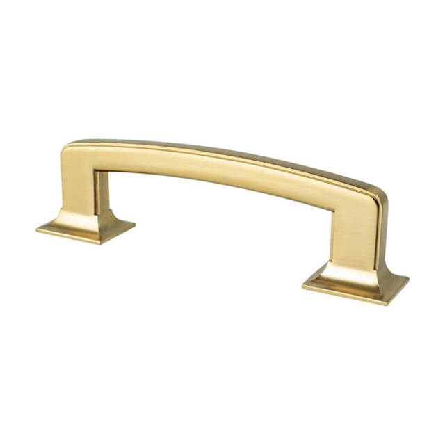 Berenson Hearthstone Series 3-3/4" (95 mm) Center to Center Modern Brushed Gold Pull, - 2152-1MDB-P