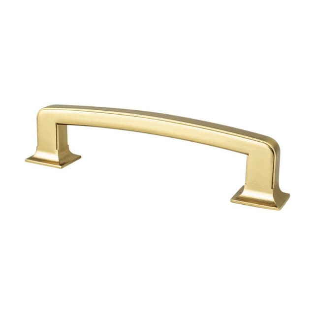 Berenson Hearthstone Series 5-1/16" (128 mm) Center to Center Modern Brushed Gold Pull, - 2153-1MDB-P