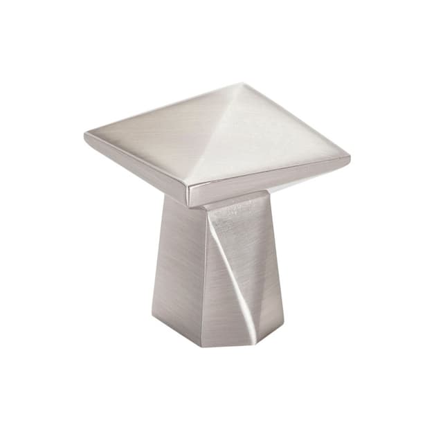 Berenson Swagger Series Brushed Nickel 1-3/16" (30 mm) L x 1-3/16" (30 mm) W Knob, - 2324-1BPN-P