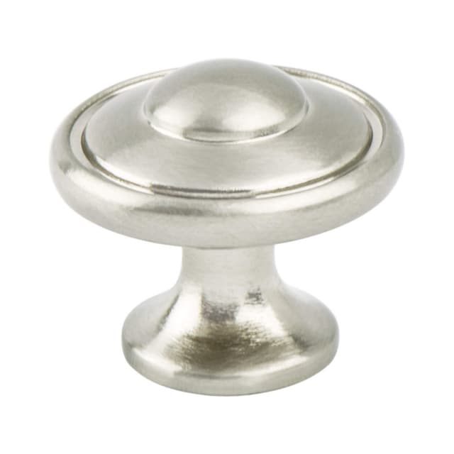 Berenson Euro Traditions Series Brushed Nickel 1-3/16" (30 mm) Diameter Knob, - 2920-1BPN-P