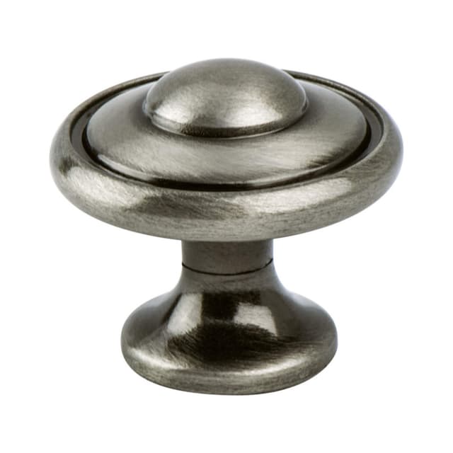 Berenson Euro Traditions Series Brushed Black Nickel 1-3/16" (30 mm) Diameter Knob, - 2921-1BBN-P