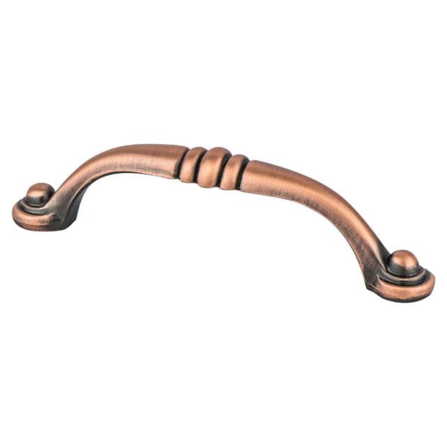 Berenson Euro Tradition Series 3-3/4" (96 mm) Center to Center Brushed Antique Copper Pull, - 2933-1BAC-P