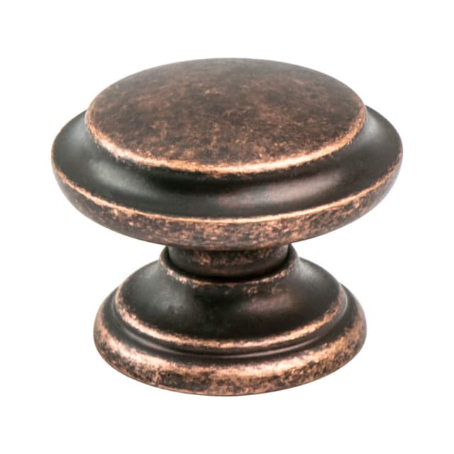 Berenson Euro Rustica Series Rustic Copper 1-3/8" (35 mm) Diameter Knob, - 2977-1RC-C