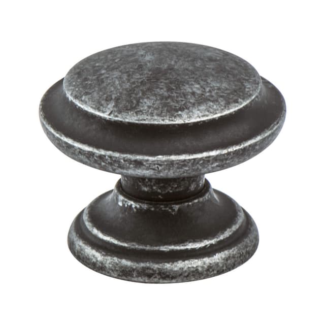 Berenson Euro Rustica Series Rustic Iron 1-3/8" (35 mm) Diameter Knob, - 2978-1RI-C
