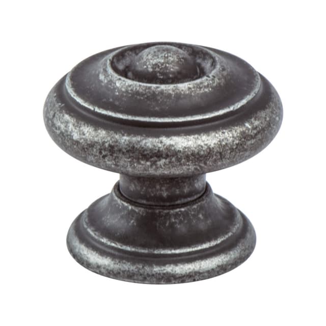 Berenson Euro Rustica Series Rustic Iron 1-3/16" (30 mm) Diameter Knob, - 2984-1RI-C