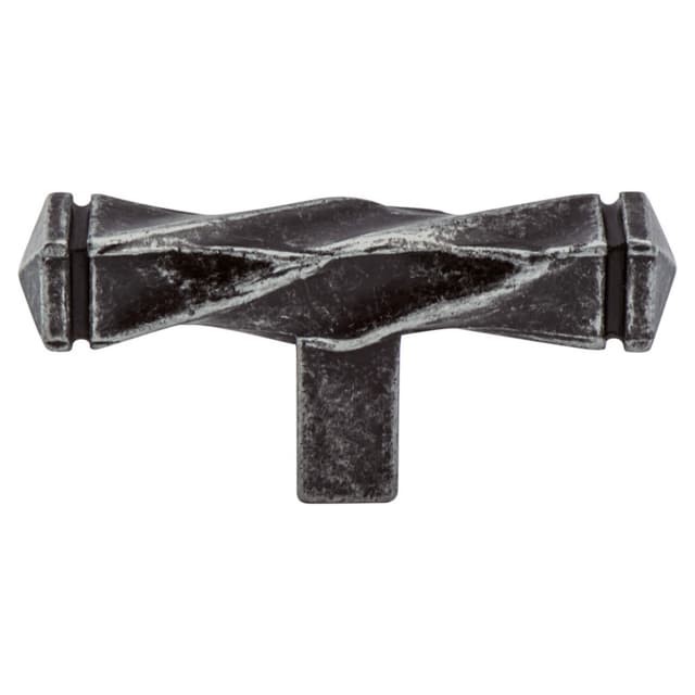 Berenson Rhapsody Series Weathered Iron 2-1/2" (64 mm) L x 1/2" (12.5 mm) W Knob, - 3047-1LWI-P