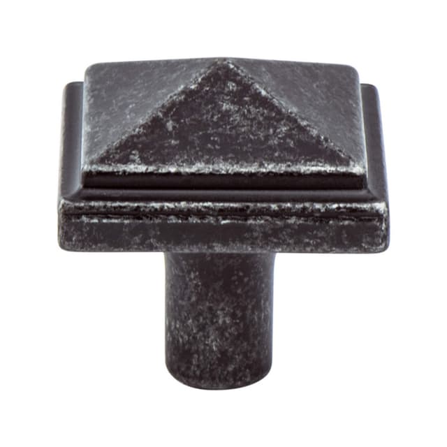 Berenson Rhapsody Series Weathered Iron 1-3/16" (30 mm) L x 1-3/16" (30 mm) W Knob, - 3050-1LWI-P