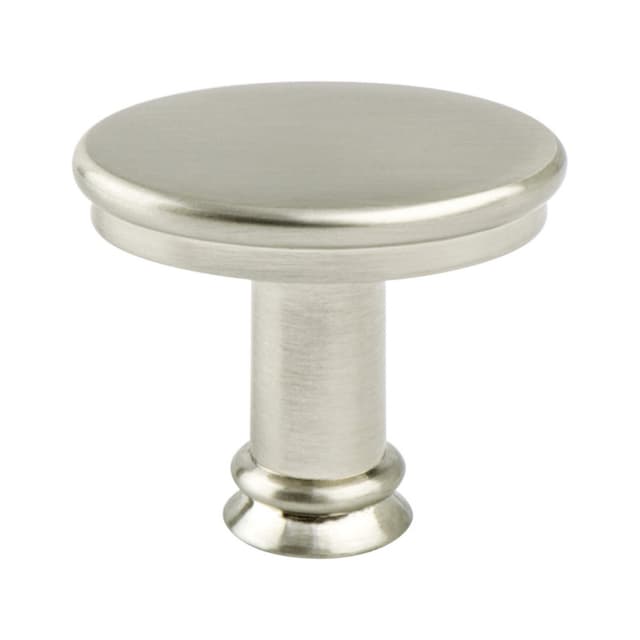 Berenson Dierdra Series Brushed Nickel 1-7/16" (37 mm) L x 1" (25 mm) W Knob, - 4061-1BPN-P