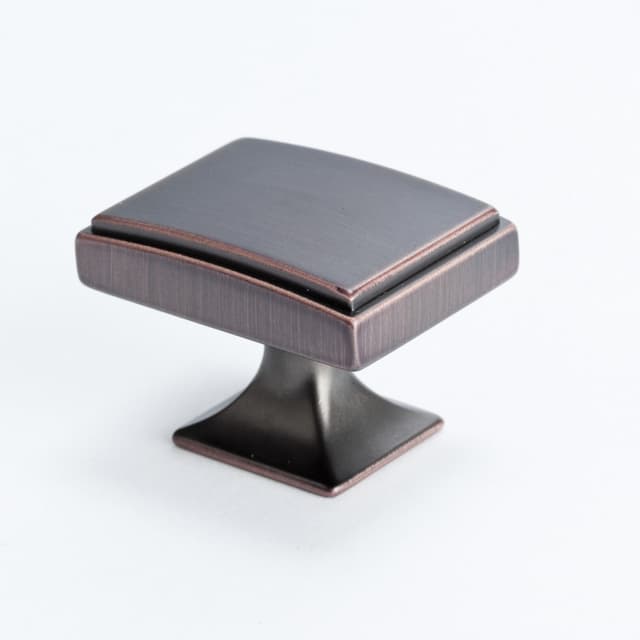 Berenson Hearthstone Series Verona Bronze 1-9/16" (40 mm) L x 1-1/8" (29 mm) W Knob, - 4081-10VB-P