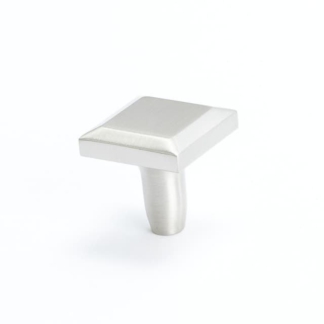 Berenson Metro Series Brushed Nickel 1-3/16" (30 mm) L x 1-3/16" (30 mm) W Knob, - 4122-1BPN-P