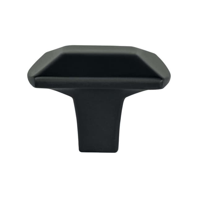 Berenson Laura Series Matte Black 1-7/16" (37 mm) L x 1" (25 mm) W Knob, - 4207-1055-P