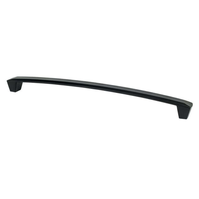 Berenson Laura Series 12" (305 mm) Center to Center Matte Black Pull, - 4212-1055-P
