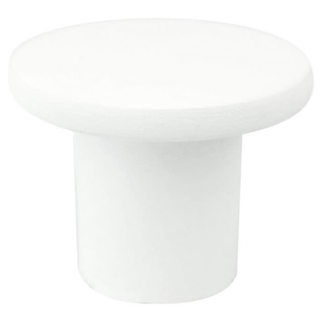 Berenson-R.Christensen Disc Series White 1-9/32" (32.5 mm) Diameter Knob, - 6082-1048-C