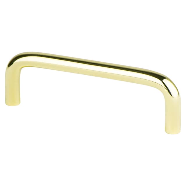 Pro Value ZZ Series 3-1/2" (89 mm) Center to Center Polished Brass Pull, - STEELWP35-PB