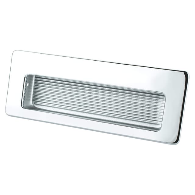 Berenson Zurich Series 8-13/16" (224 mm) Center to Center Polished Chrome Recessed Pull, - 6692-126-B