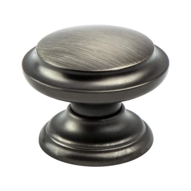 Berenson Euro Classica Series Brushed Tin 1-3/8" (35 mm) Diameter Knob, - 7094-1BT-P