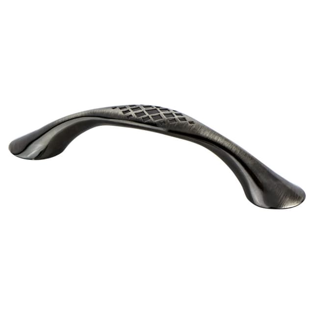 Berenson Overture Series 3-3/4" (95 mm) Center to Center Rustic Black Nickel Pull, - 7113-1RBN-C